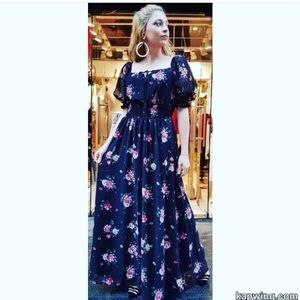 Flower design Maxi dress